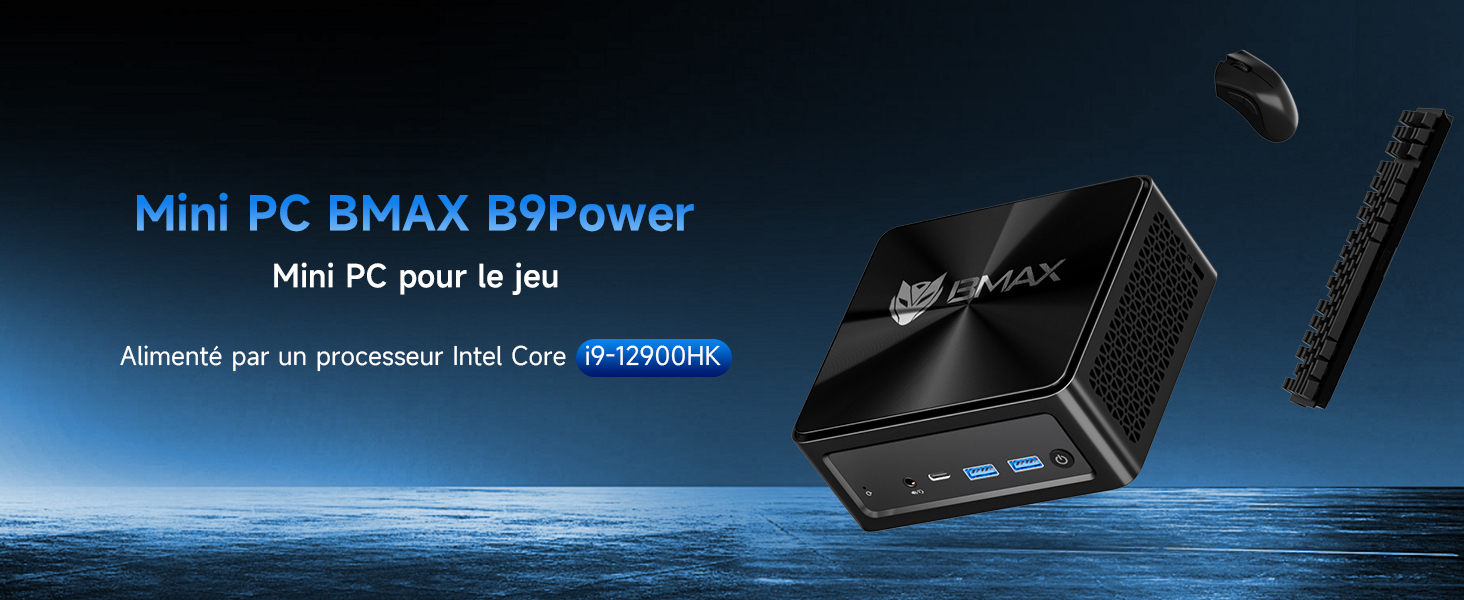 BMAX Mini PC B9 Power, Intel Core i9 12900H Processor (up to 5.0